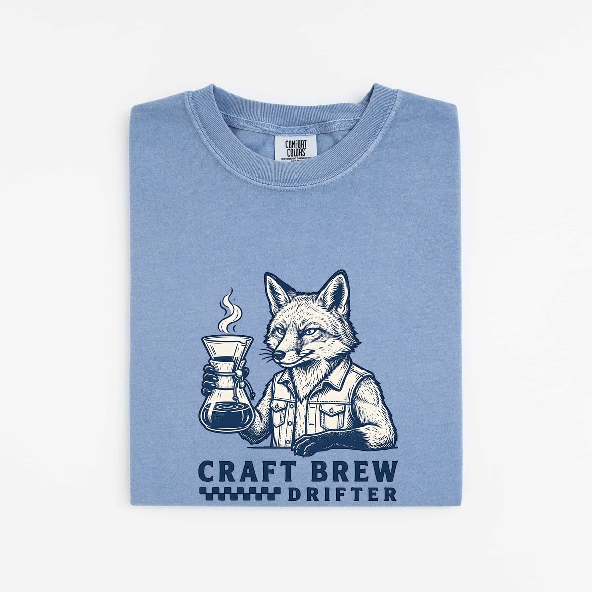 Craft Brew Drifter Fox T-Shirt – Coffee Lover Tee