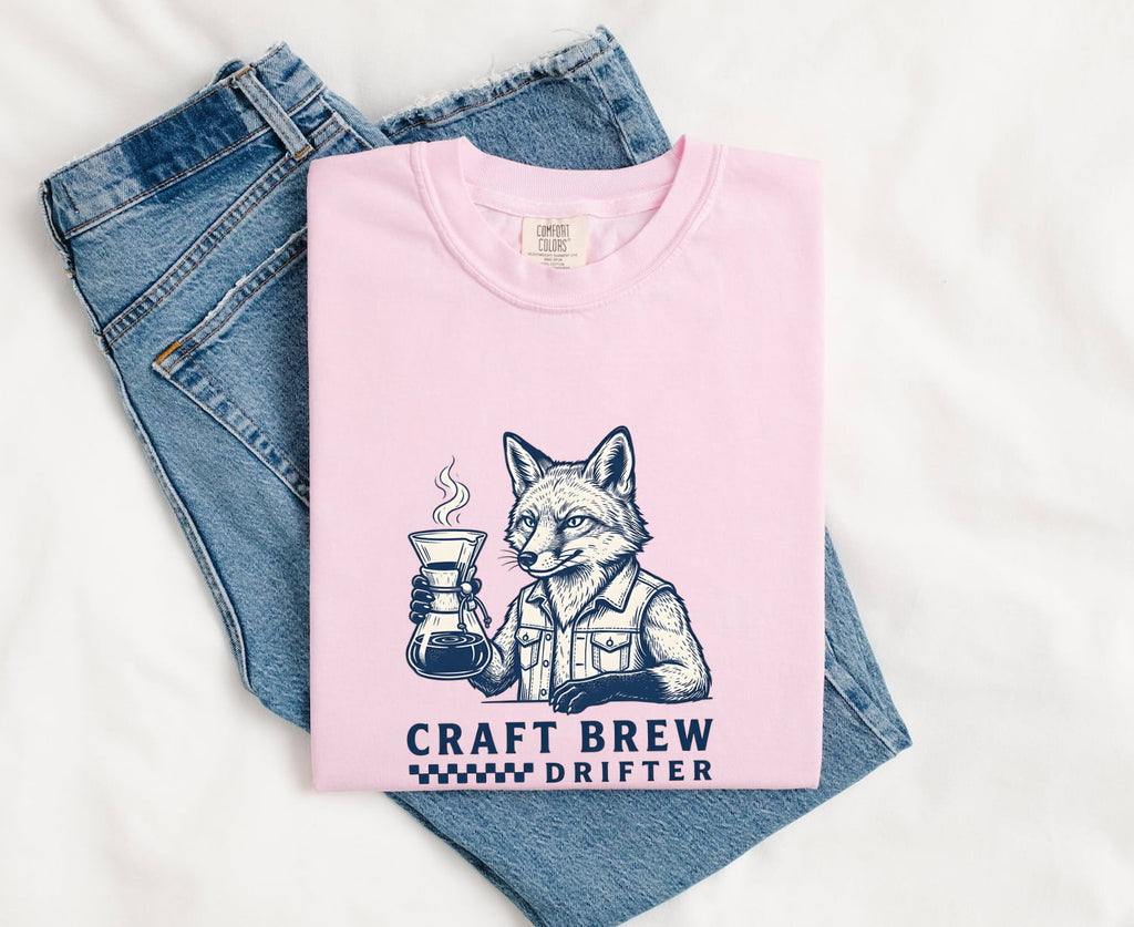 Craft Brew Drifter Fox T-Shirt – Coffee Lover Tee