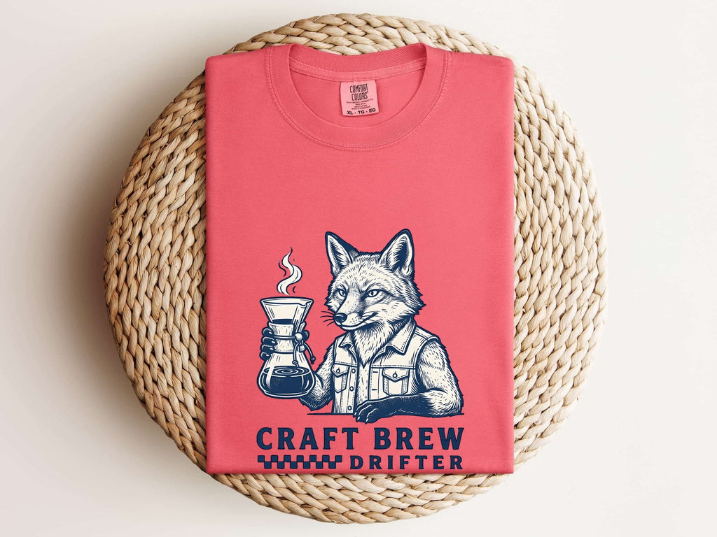Craft Brew Drifter Fox T-Shirt – Coffee Lover Tee