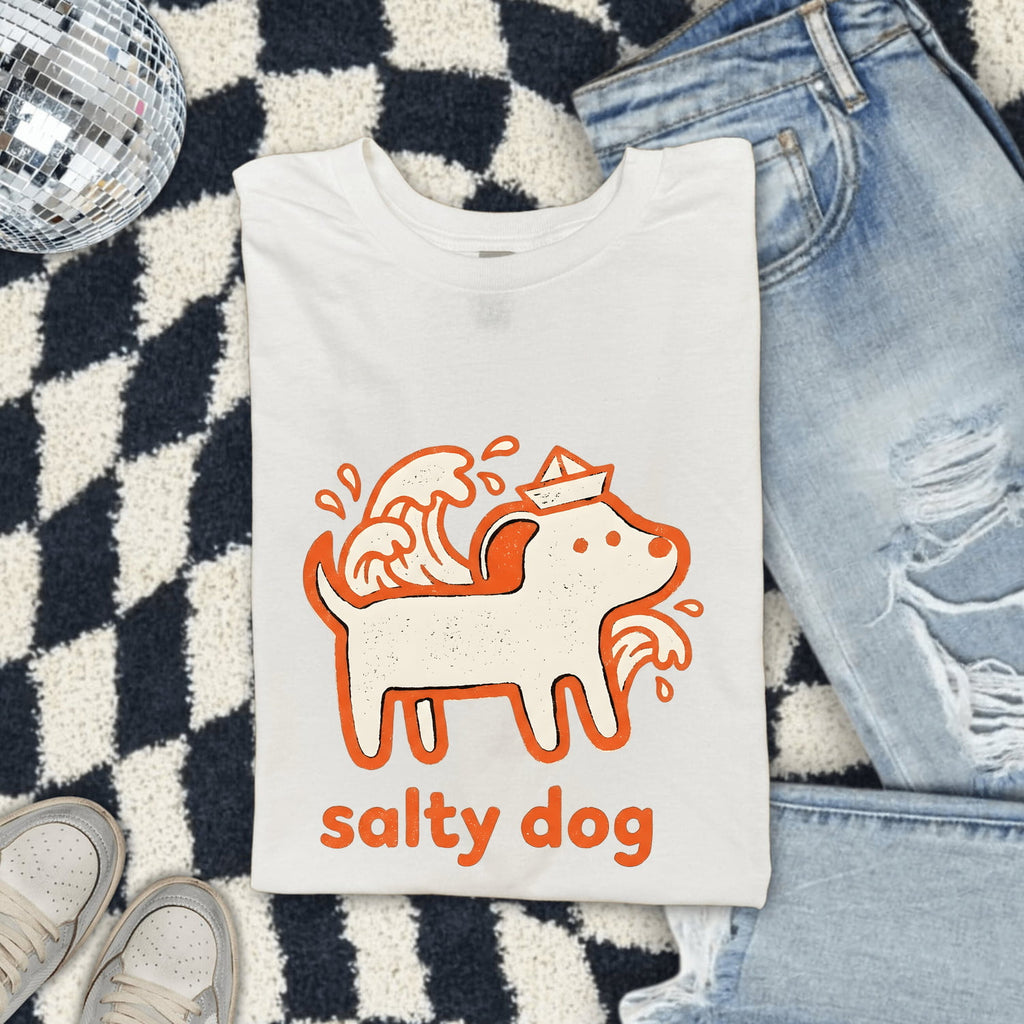 Salty Dog T-Shirt – Funny Nautical Dog Tee