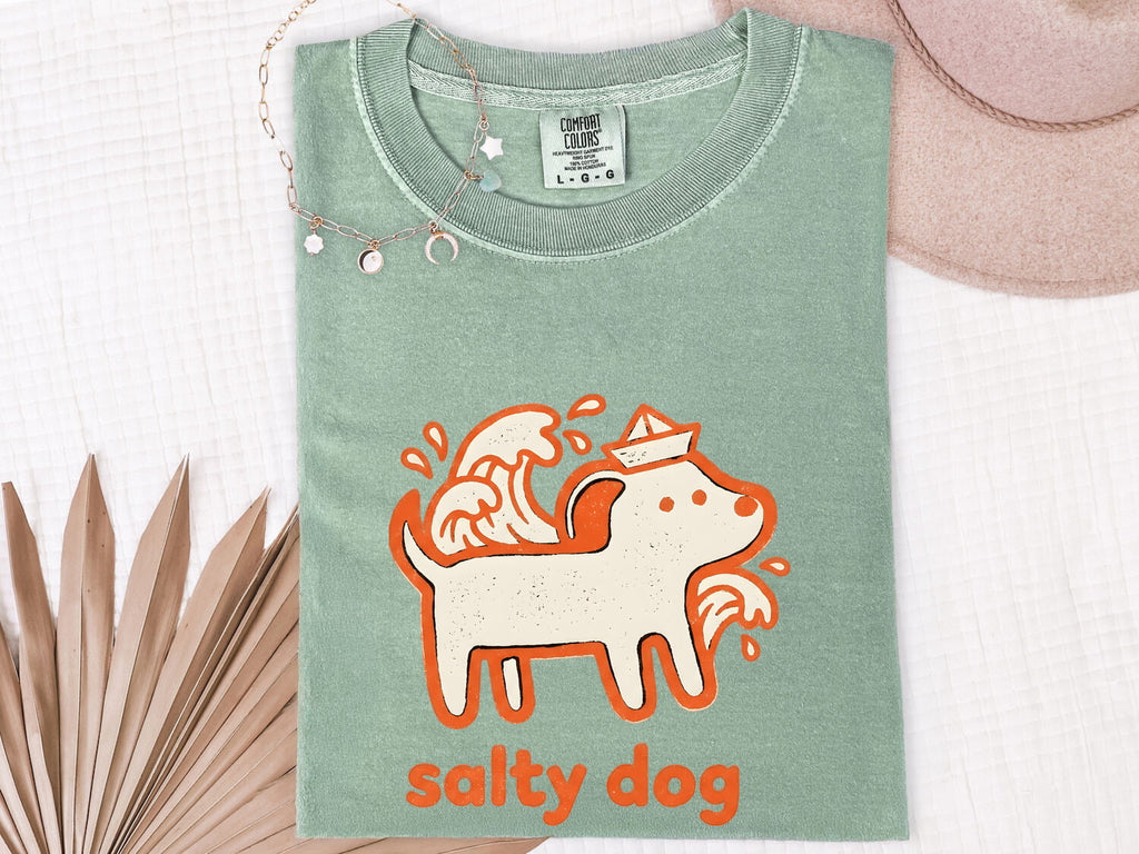 Salty Dog T-Shirt – Funny Nautical Dog Tee