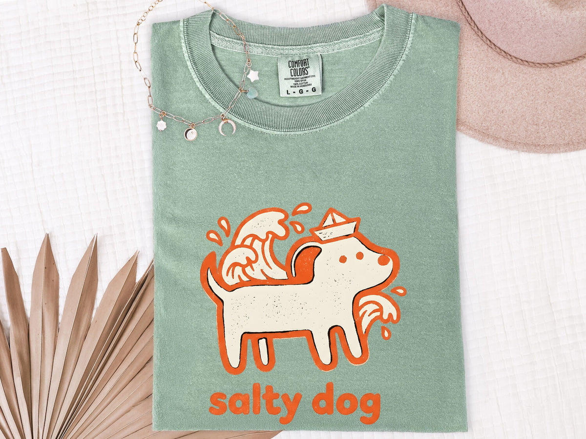 Salty Dog T-Shirt – Funny Nautical Dog Tee