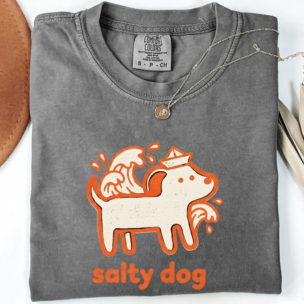 Salty Dog T-Shirt – Funny Nautical Dog Tee