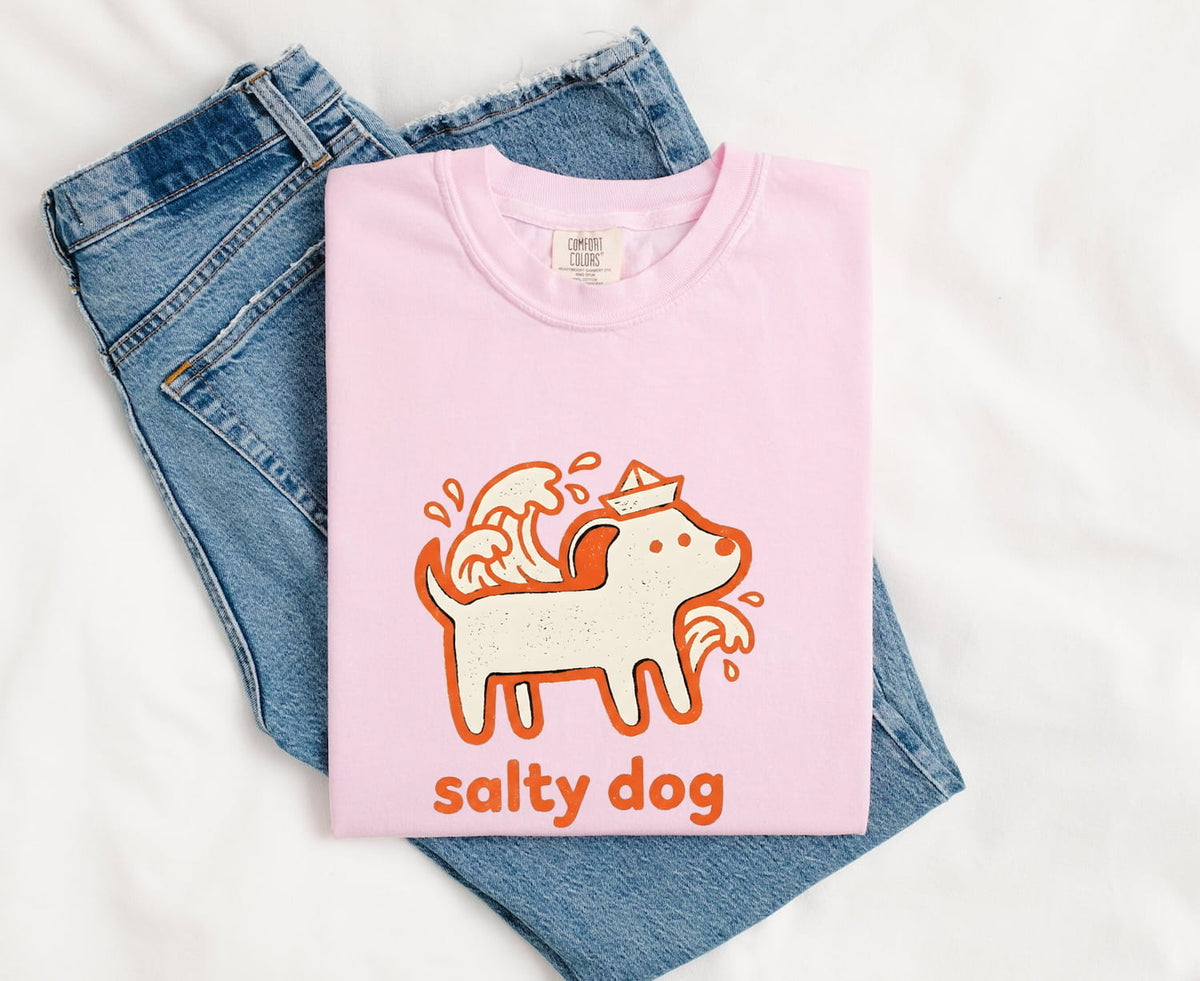 Salty Dog T-Shirt – Funny Nautical Dog Tee