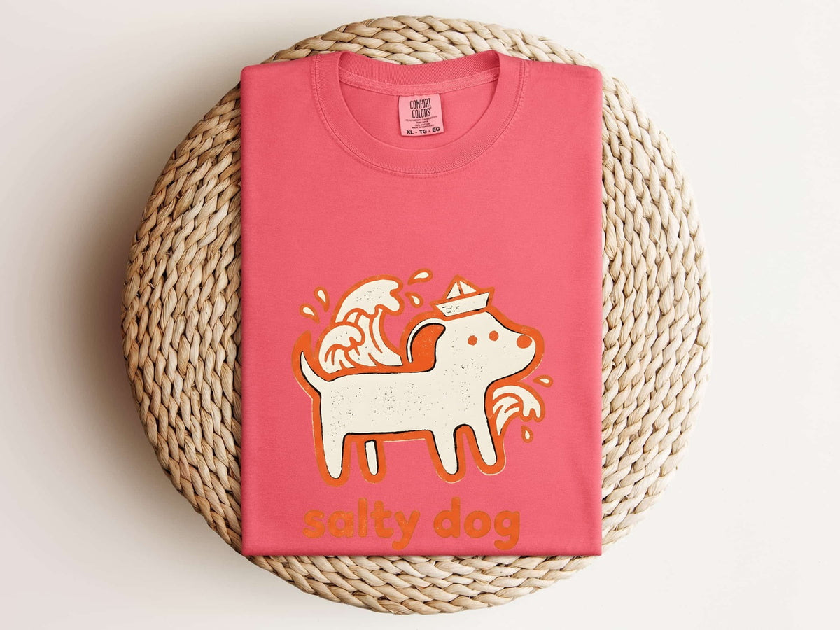 Salty Dog T-Shirt – Funny Nautical Dog Tee