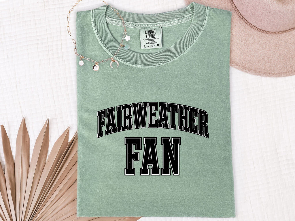 Fairweather Fan T-Shirt – Funny Sports Humor Tee