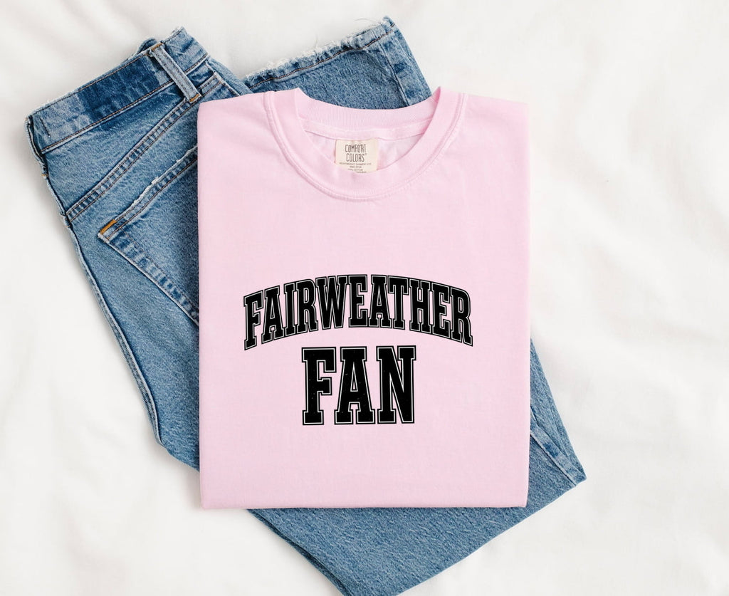 Fairweather Fan T-Shirt – Funny Sports Humor Tee