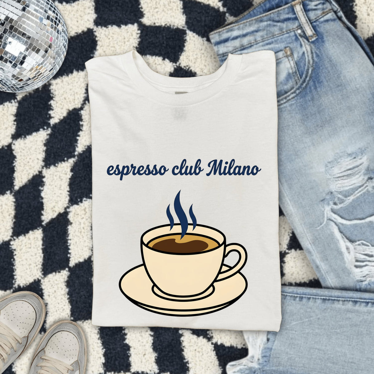 Espresso Club Milano T-Shirt – Italian Coffee Lover Tee