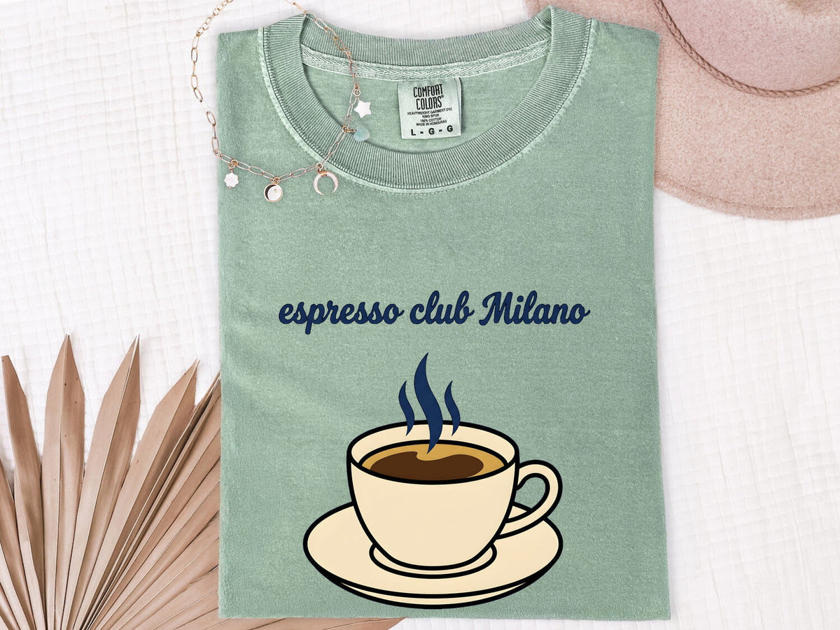 Espresso Club Milano T-Shirt – Italian Coffee Lover Tee