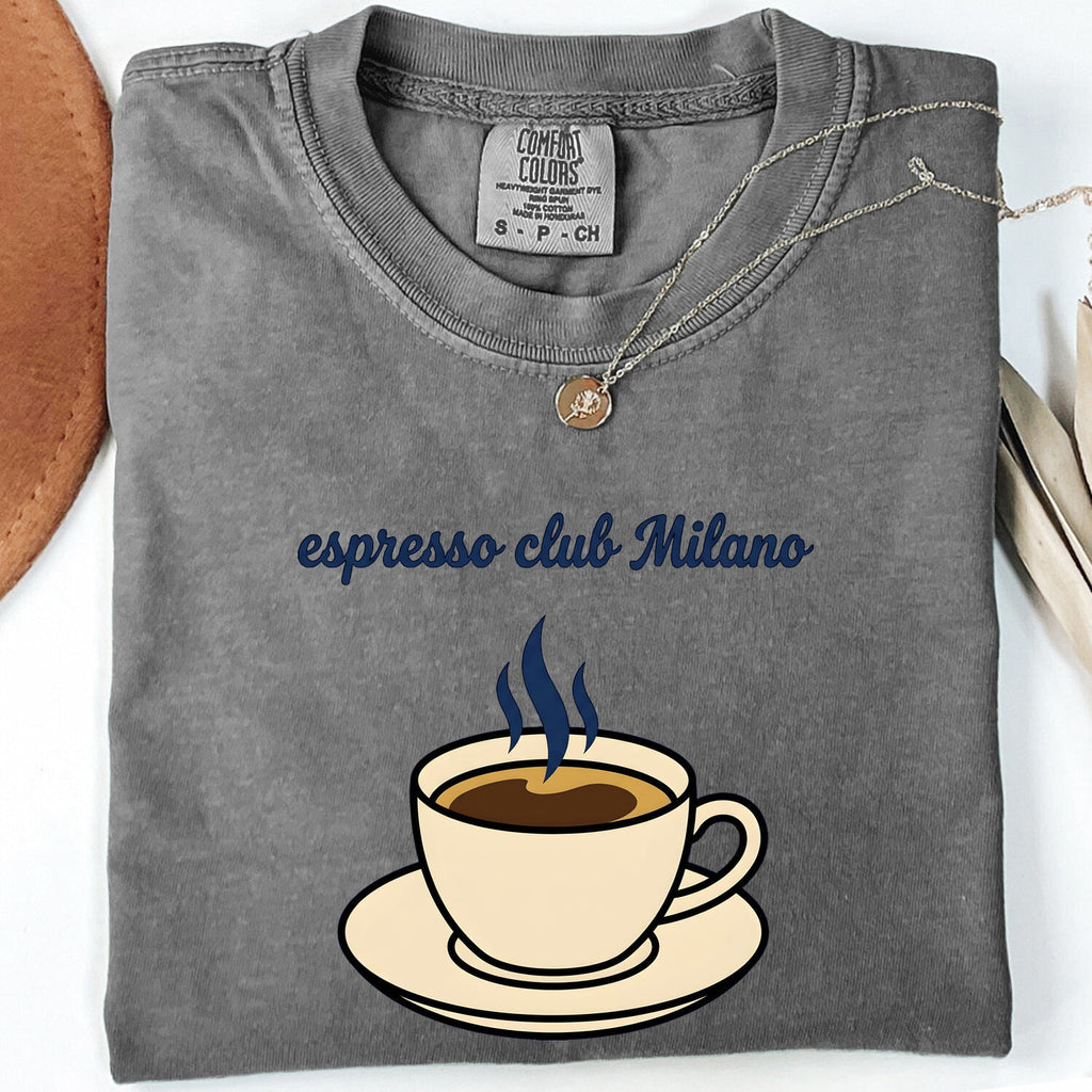 Espresso Club Milano T-Shirt – Italian Coffee Lover Tee