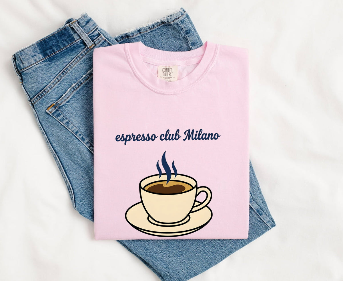 Espresso Club Milano T-Shirt – Italian Coffee Lover Tee