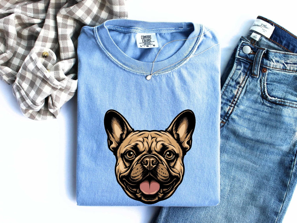 French Bulldog Portrait T-Shirt – Cute Frenchie Lover Tee