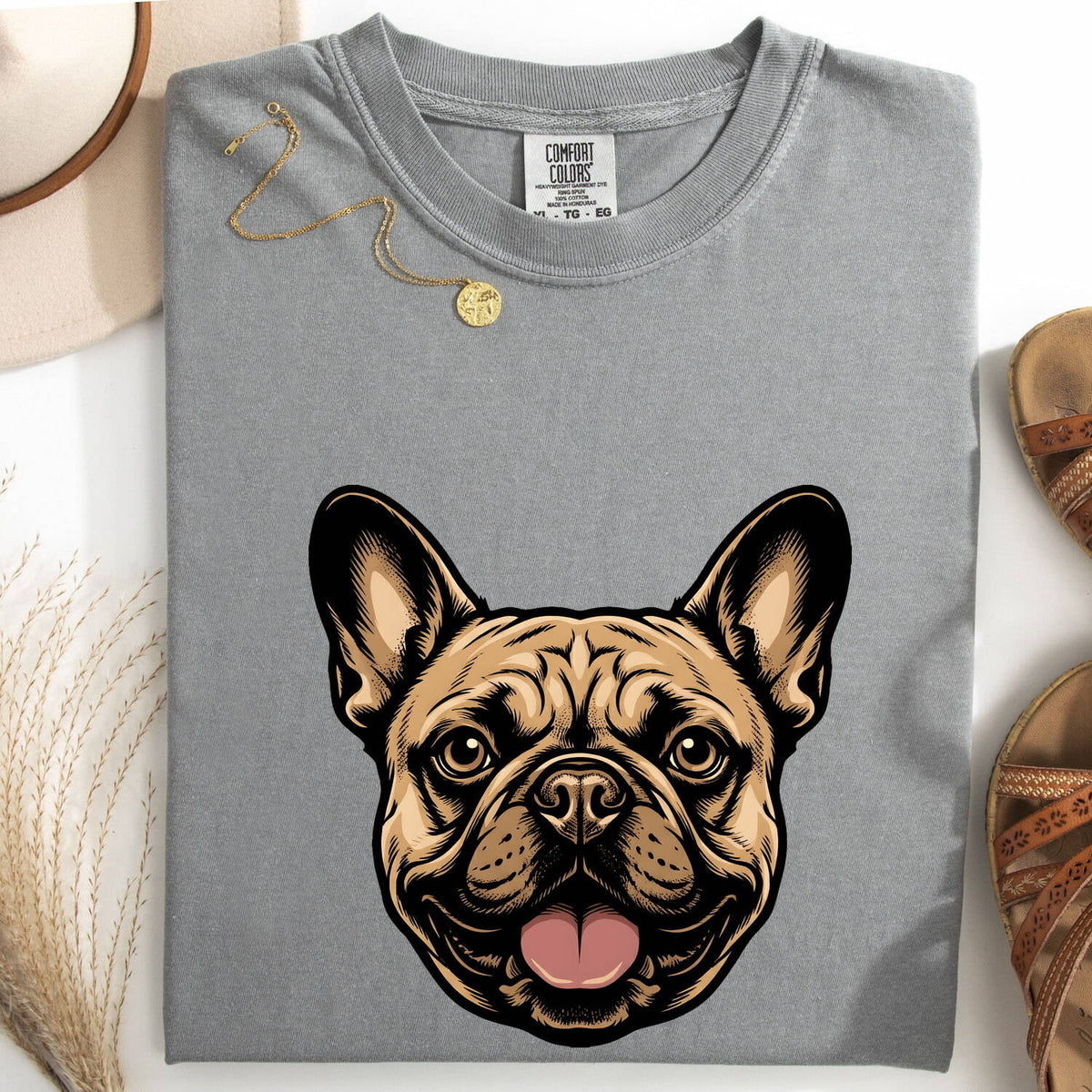 French Bulldog Portrait T-Shirt – Cute Frenchie Lover Tee