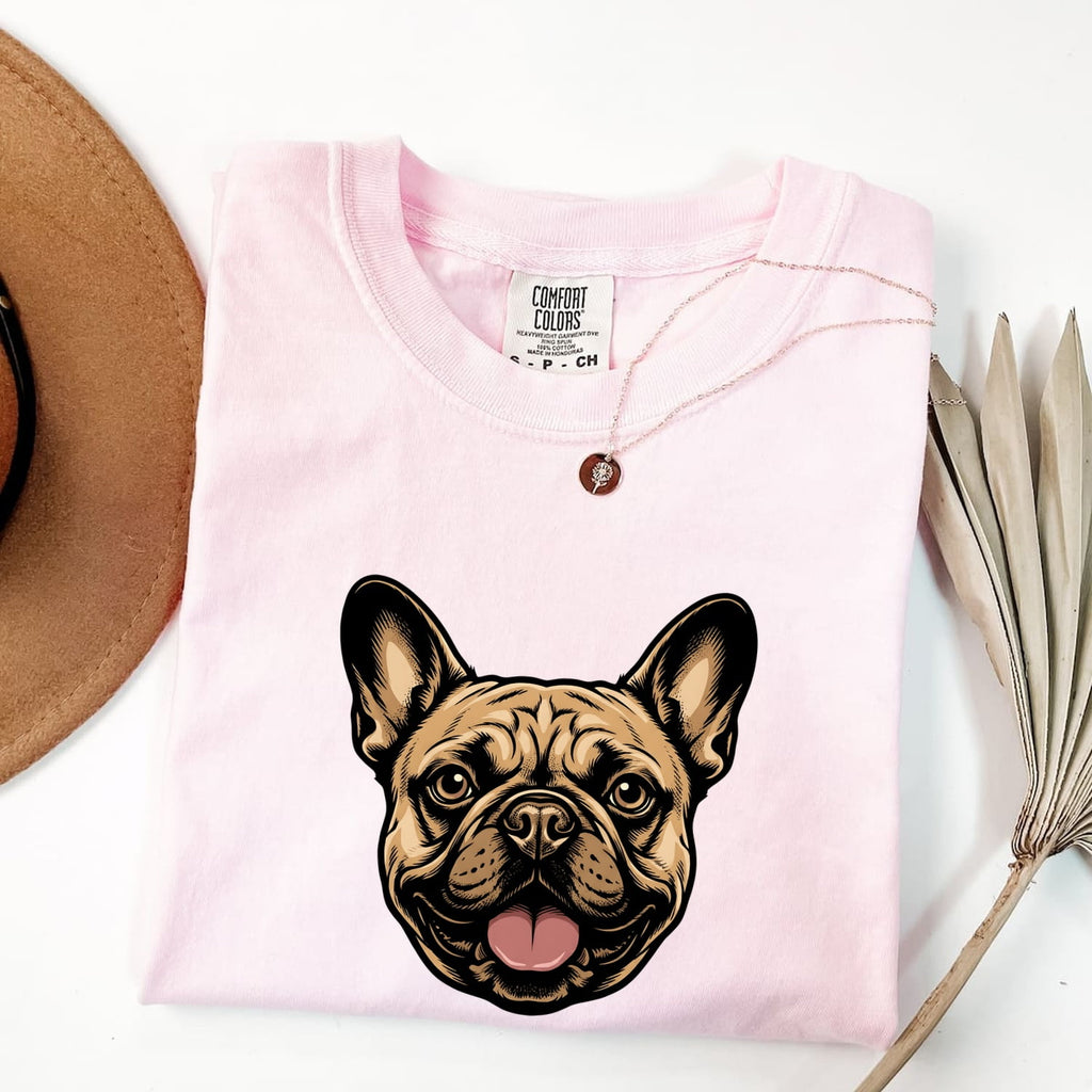 French Bulldog Portrait T-Shirt – Cute Frenchie Lover Tee