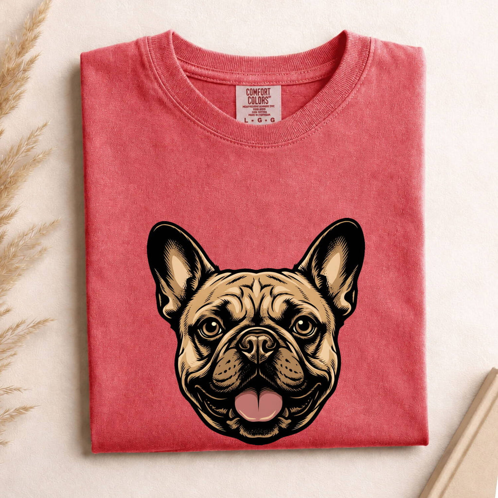 French Bulldog Portrait T-Shirt – Cute Frenchie Lover Tee