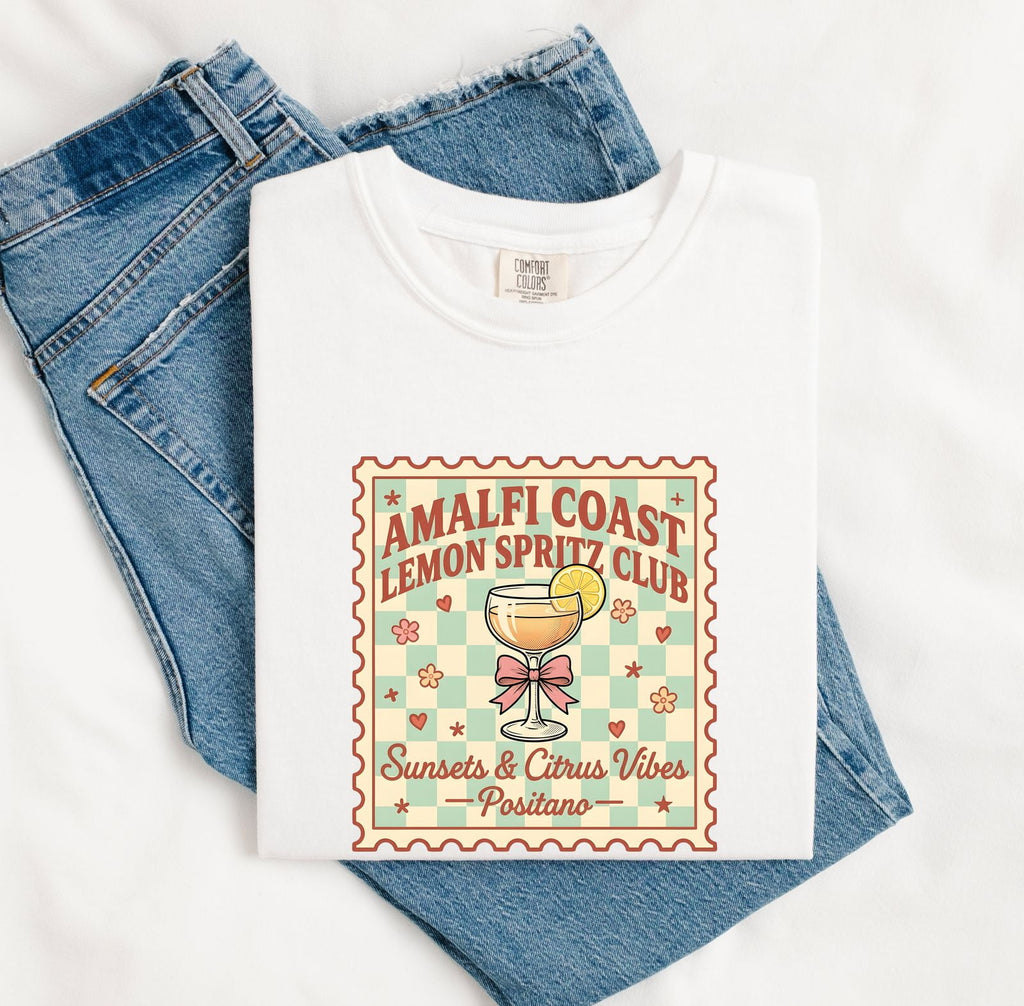 Amalfi Coast Lemon Spritz Club T-Shirt – Positano Italy Tee