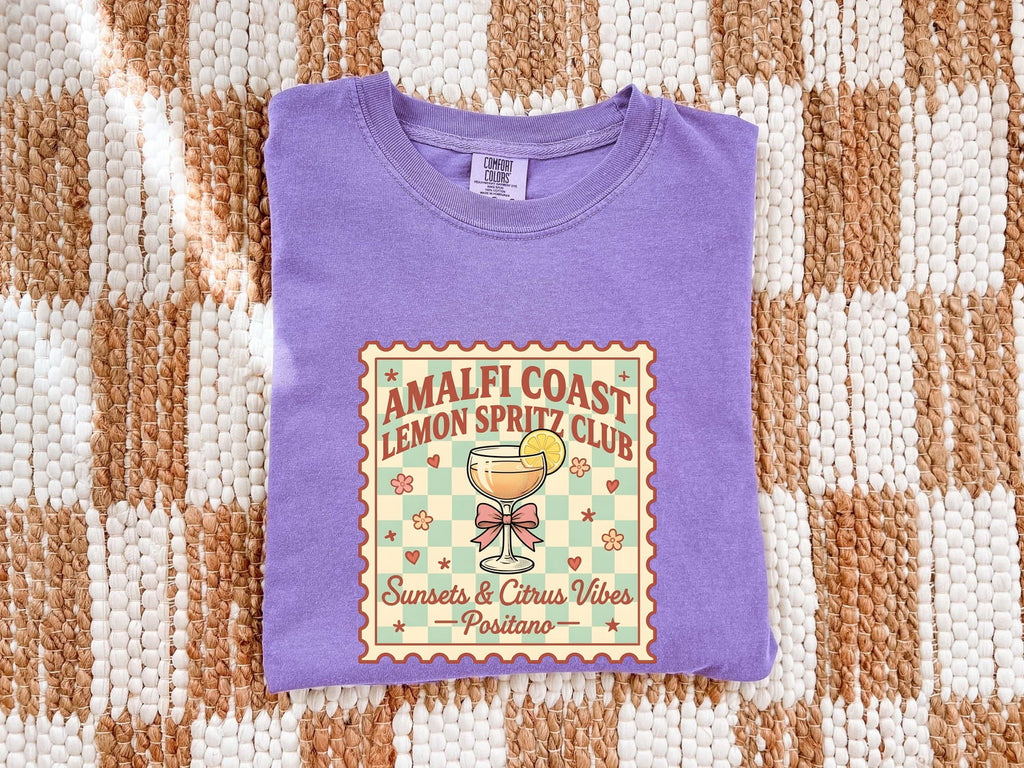 Amalfi Coast Lemon Spritz Club T-Shirt – Positano Italy Tee