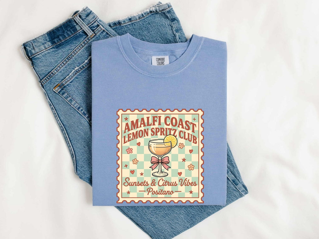 Amalfi Coast Lemon Spritz Club T-Shirt – Positano Italy Tee