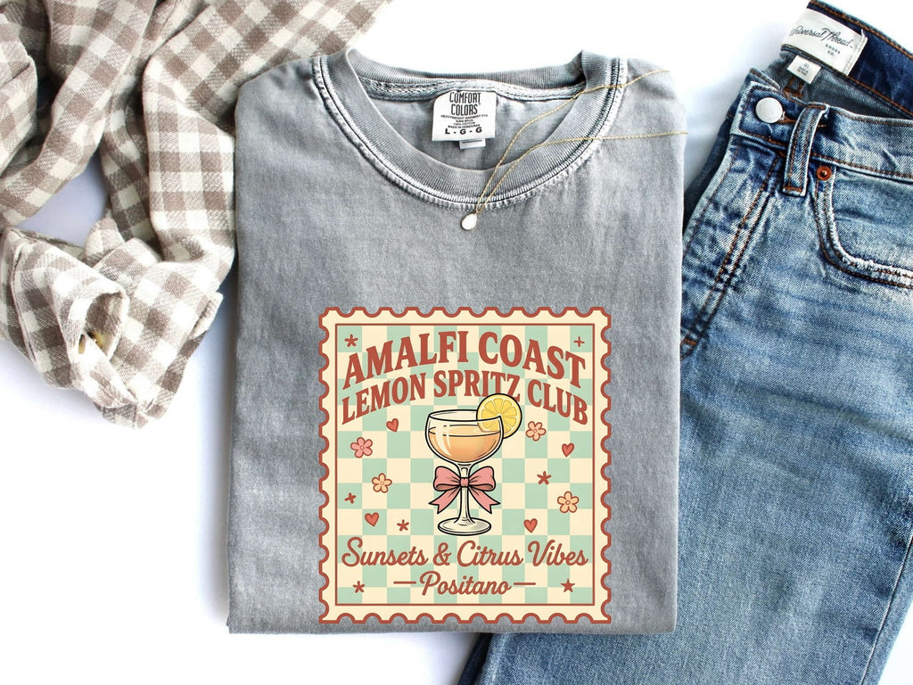 Amalfi Coast Lemon Spritz Club T-Shirt – Positano Italy Tee