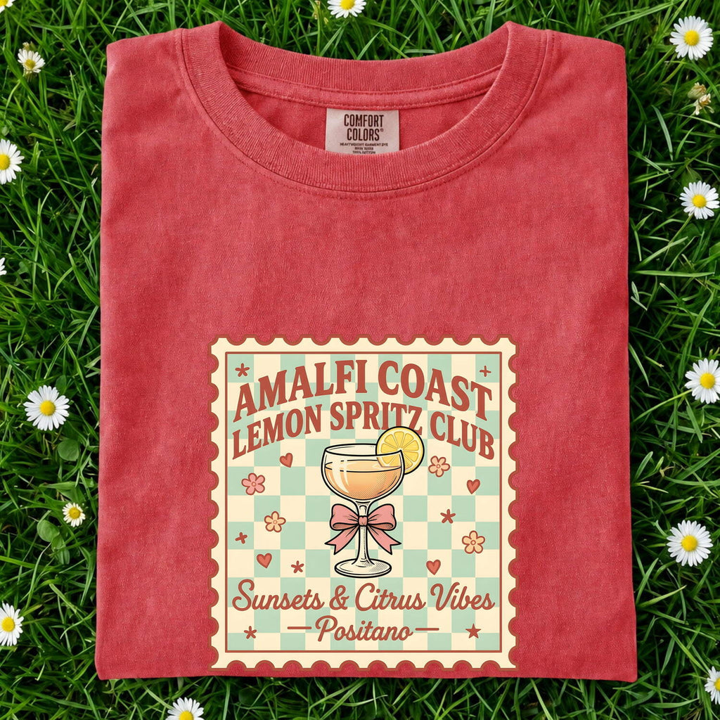 Amalfi Coast Lemon Spritz Club T-Shirt – Positano Italy Tee