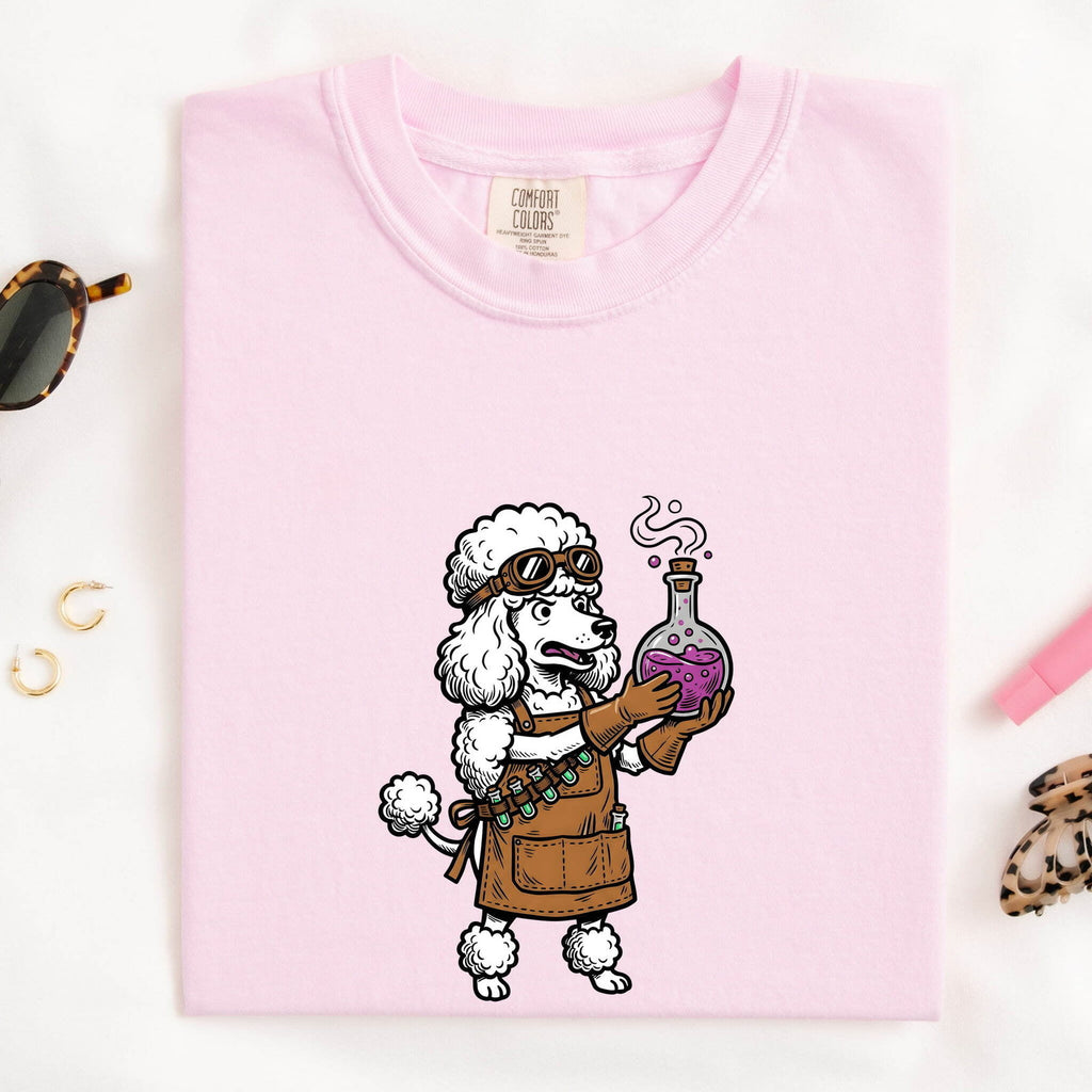 Poodle Scientist T-Shirt – Funny Chemistry Dog Tee
