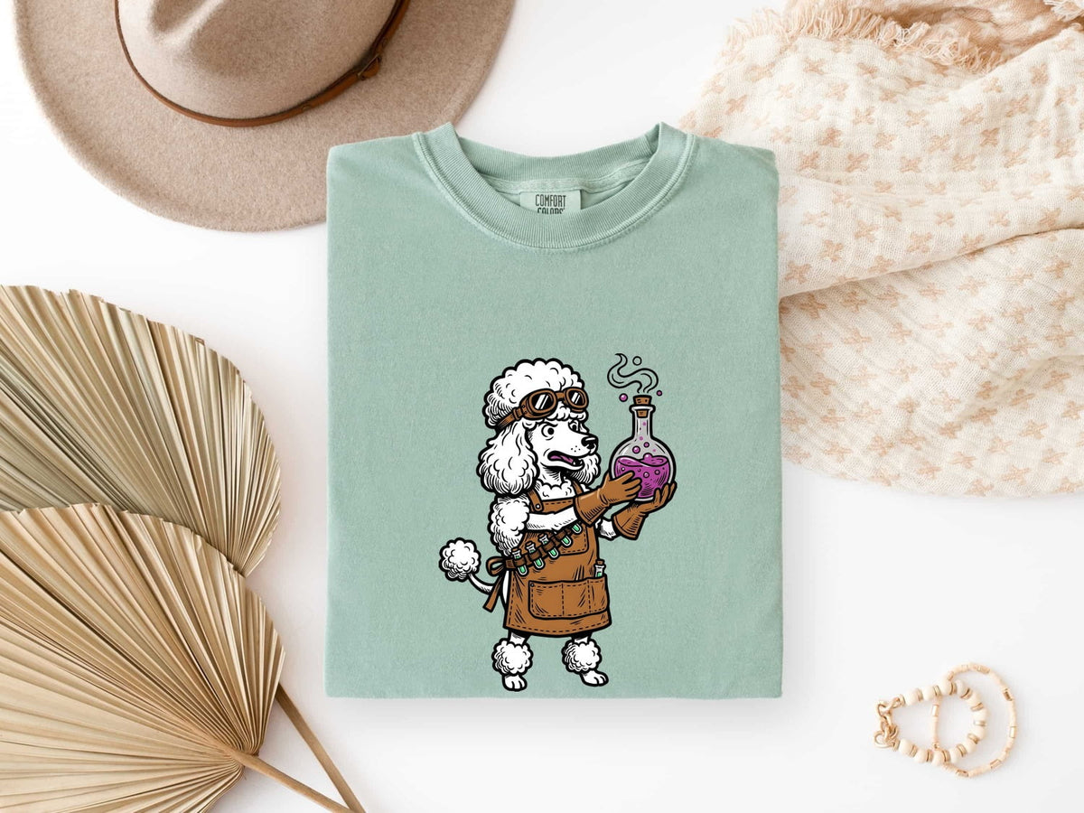 Poodle Scientist T-Shirt – Funny Chemistry Dog Tee