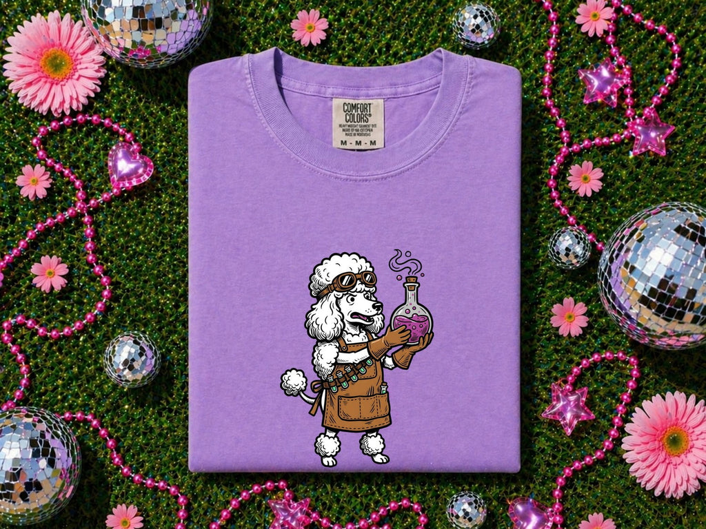 Poodle Scientist T-Shirt – Funny Chemistry Dog Tee