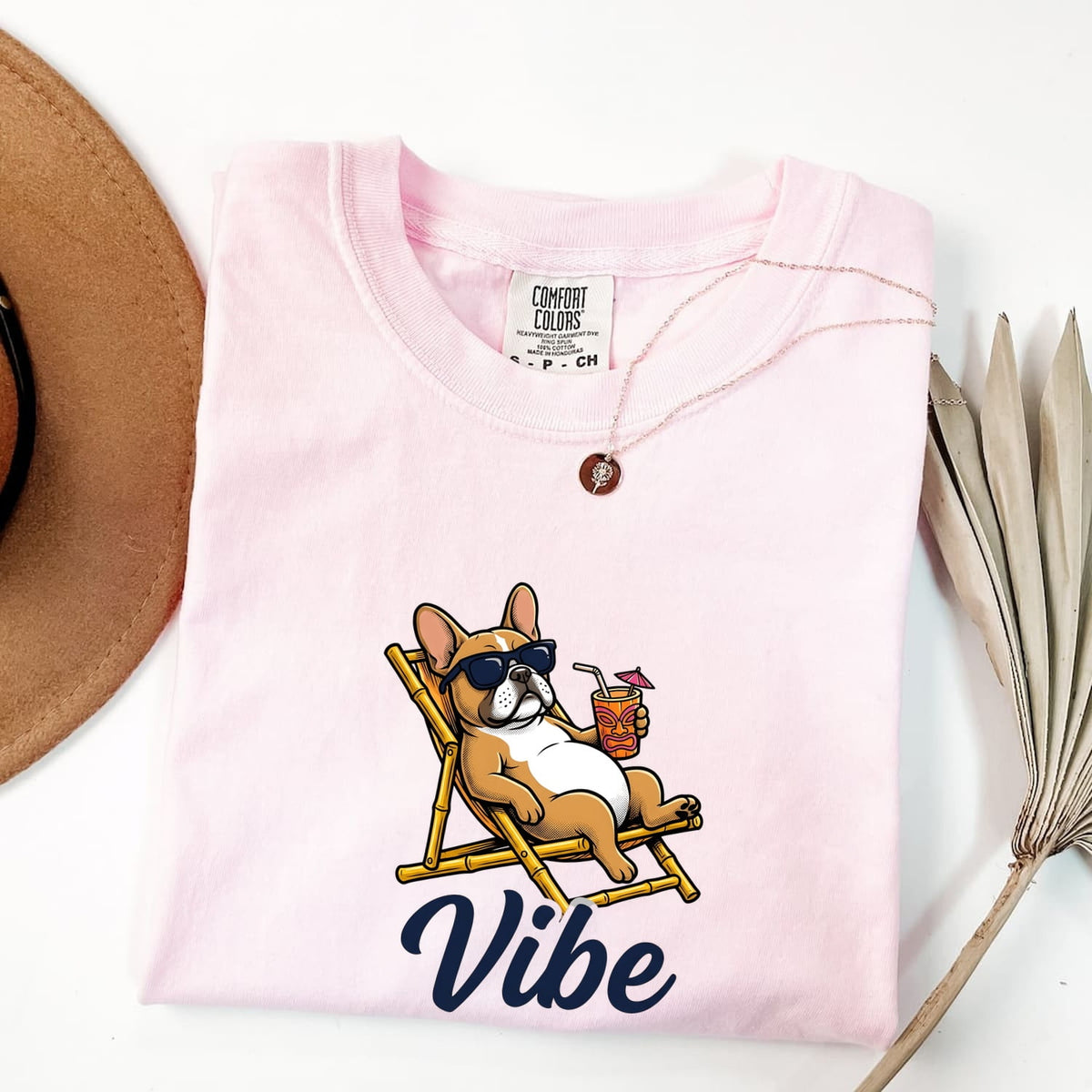French Bulldog Vibe T-Shirt – Funny Summer Frenchie Tee