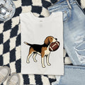 Beagle Football T-Shirt – Cute Game Day Dog Lover Tee