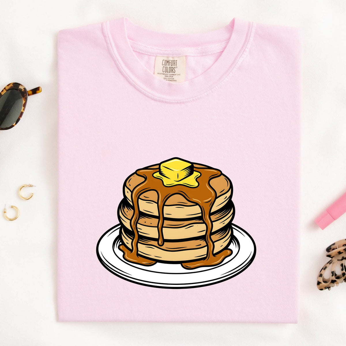 Pancake Stack T-Shirt – Cute Breakfast & Brunch Lover Tee