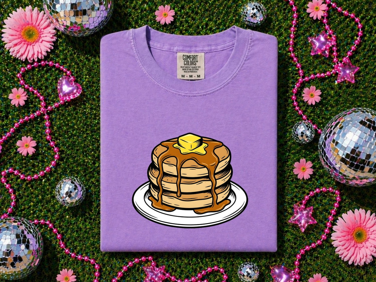 Pancake Stack T-Shirt – Cute Breakfast & Brunch Lover Tee