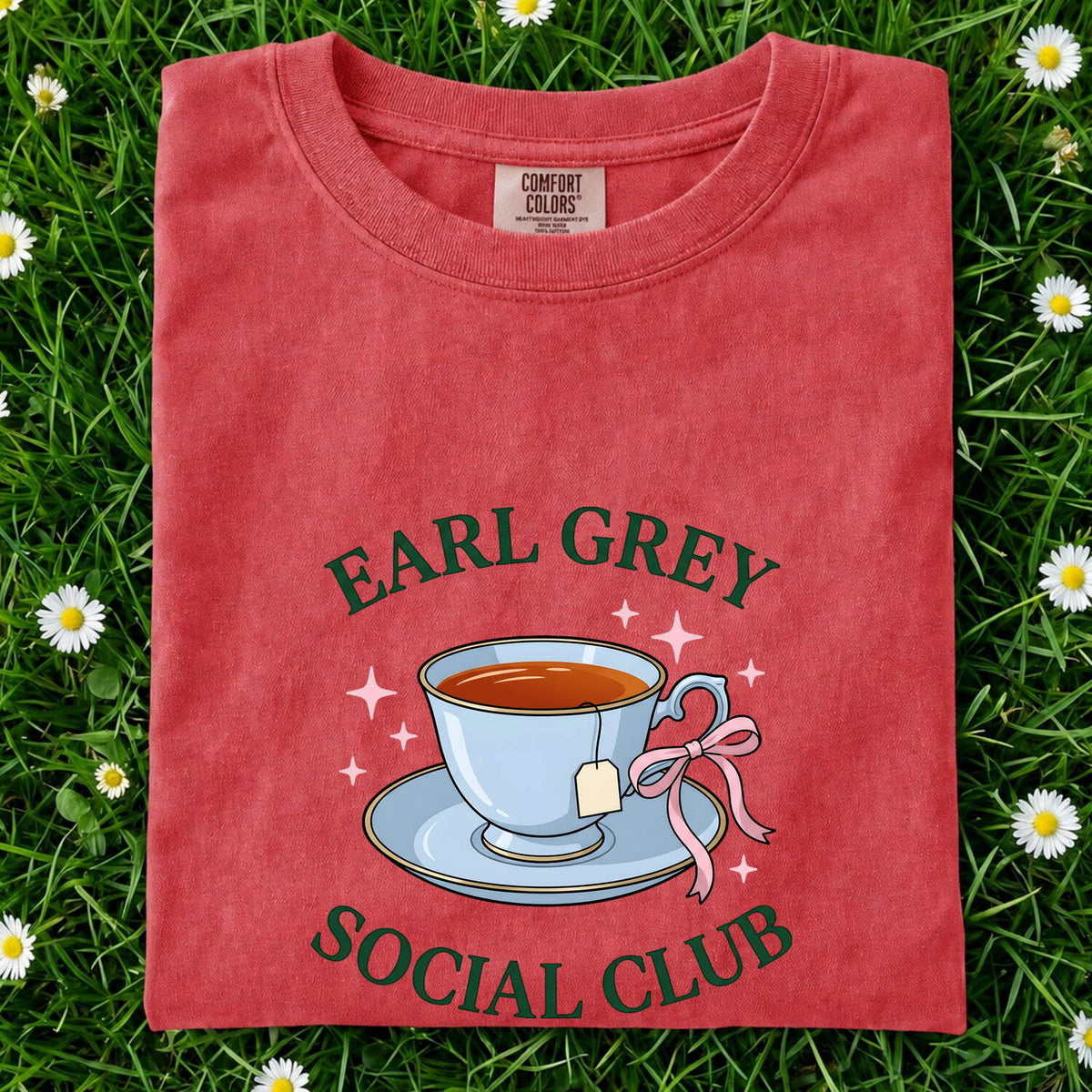 Earl Grey Social Club T-Shirt – Cute Vintage Tea Lover Tee