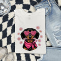 Dachshund Valentine T-Shirt – Heart Sunglasses Doxie Tee