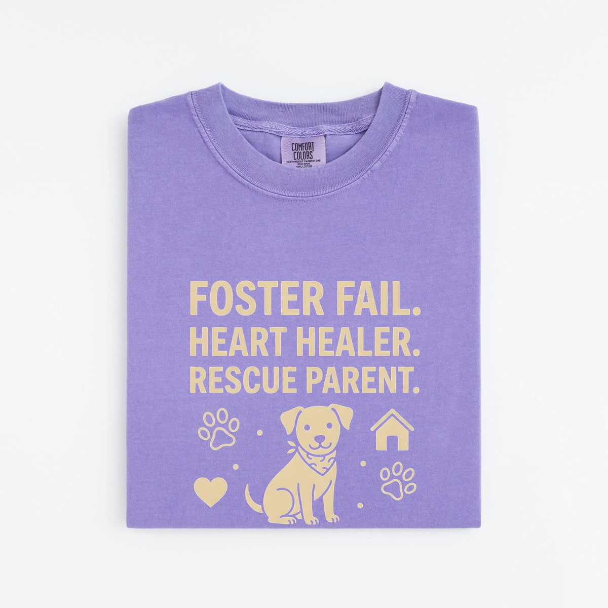Foster Fail Heart Healer Rescue Dog Parent T-Shirt