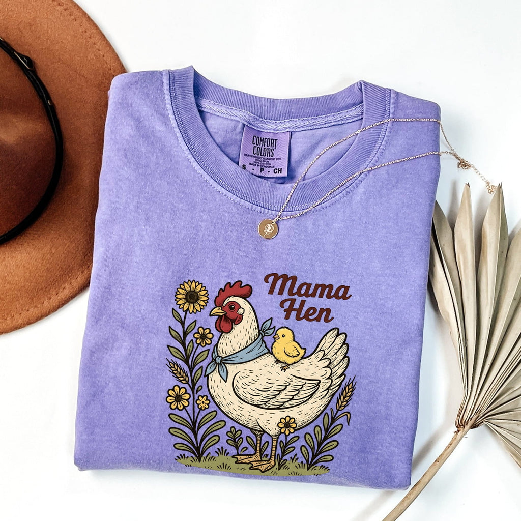 Mama Hen Shirt – Cute Chicken Mom Farmhouse Tee