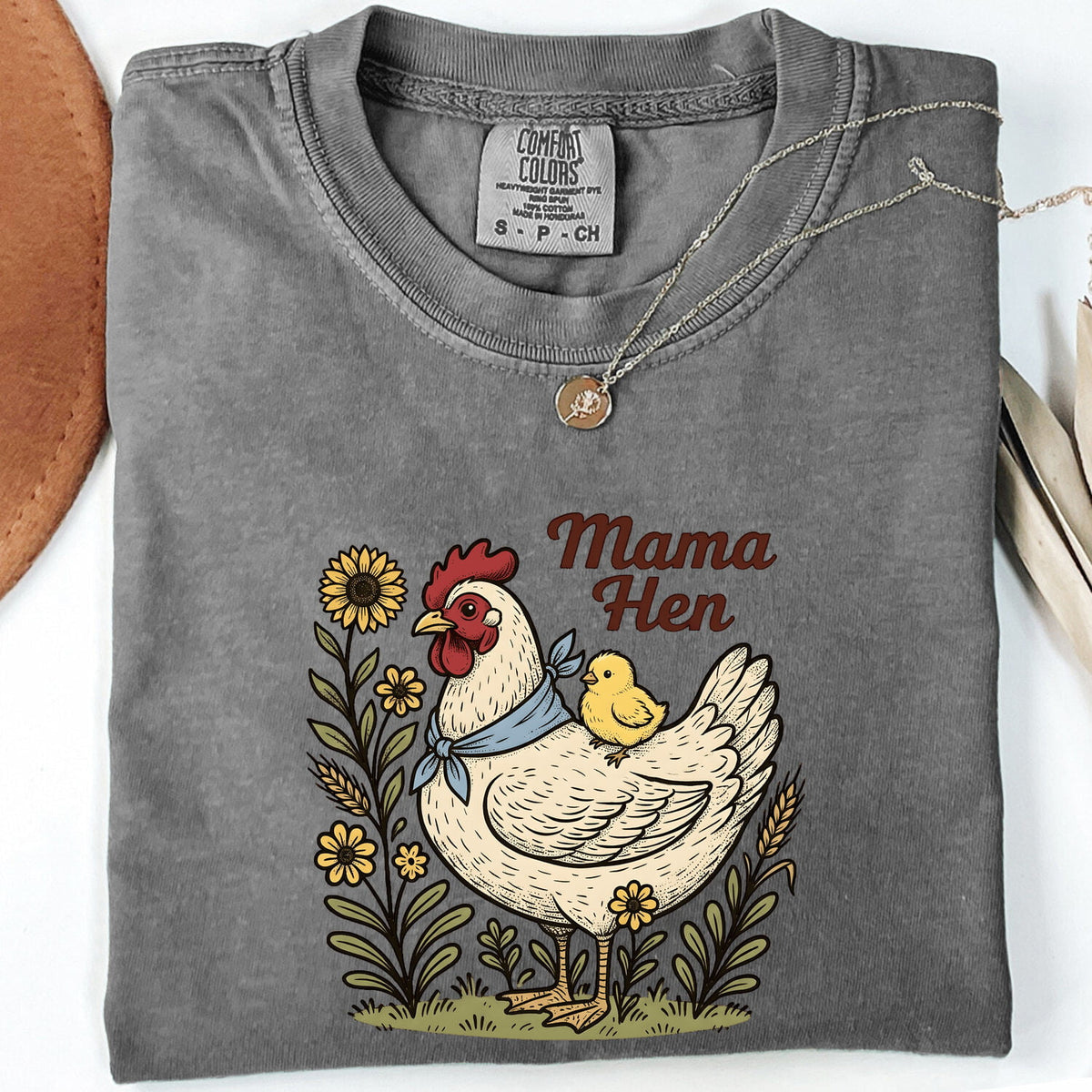 Mama Hen Shirt – Cute Chicken Mom Farmhouse Tee