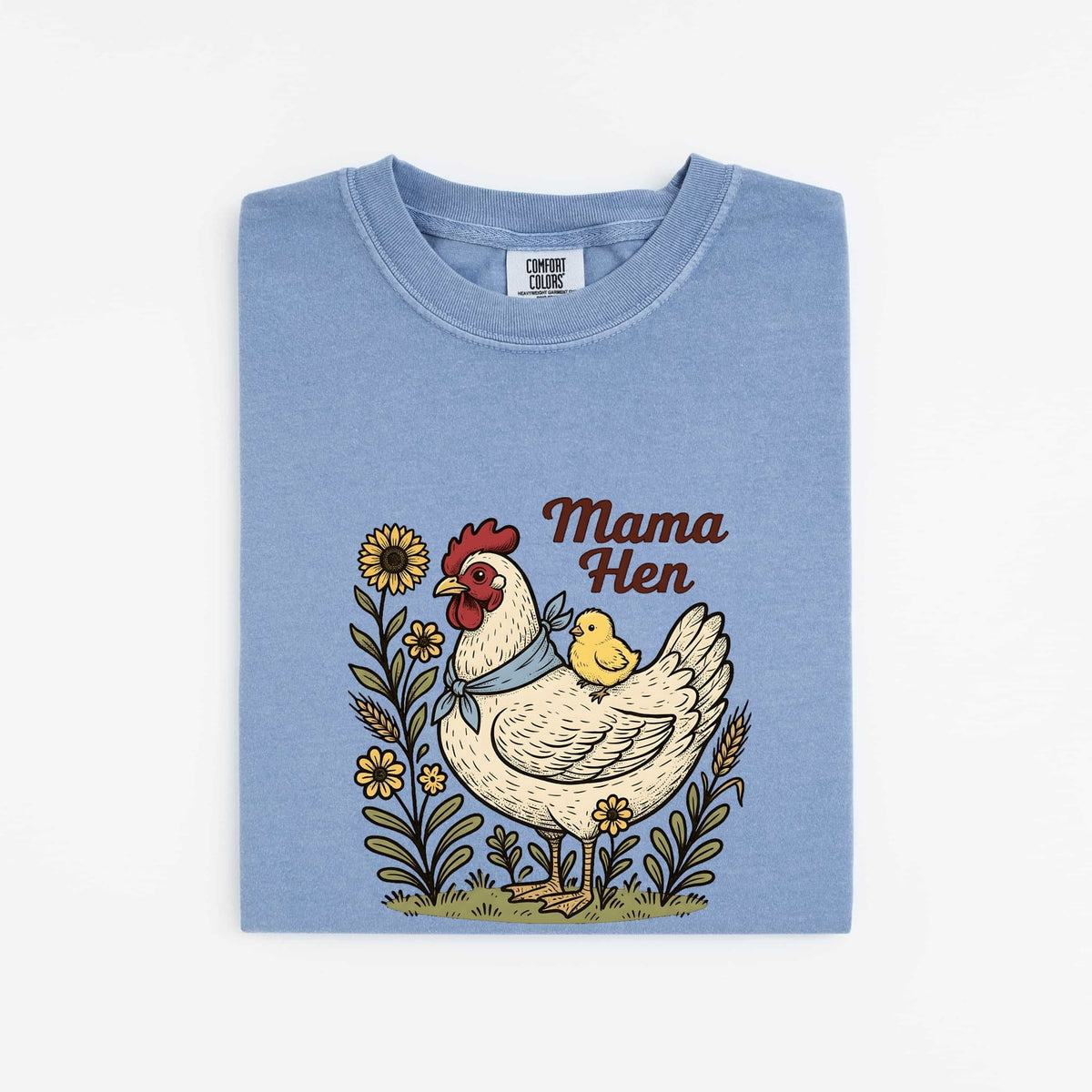 Mama Hen Shirt – Cute Chicken Mom Farmhouse Tee