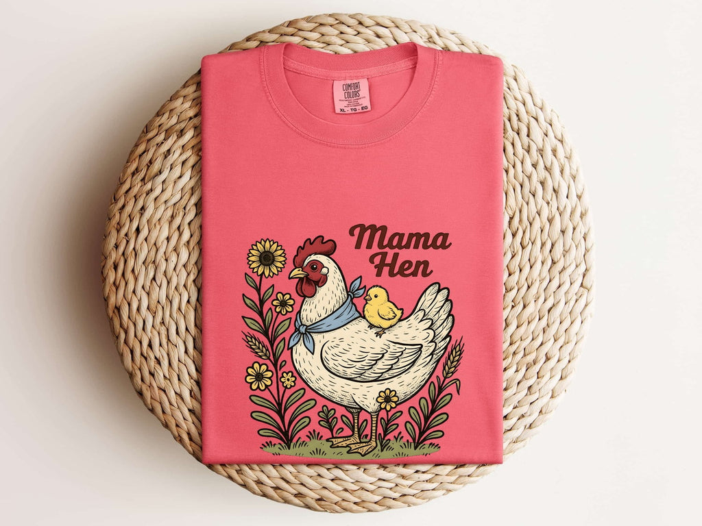 Mama Hen Shirt – Cute Chicken Mom Farmhouse Tee