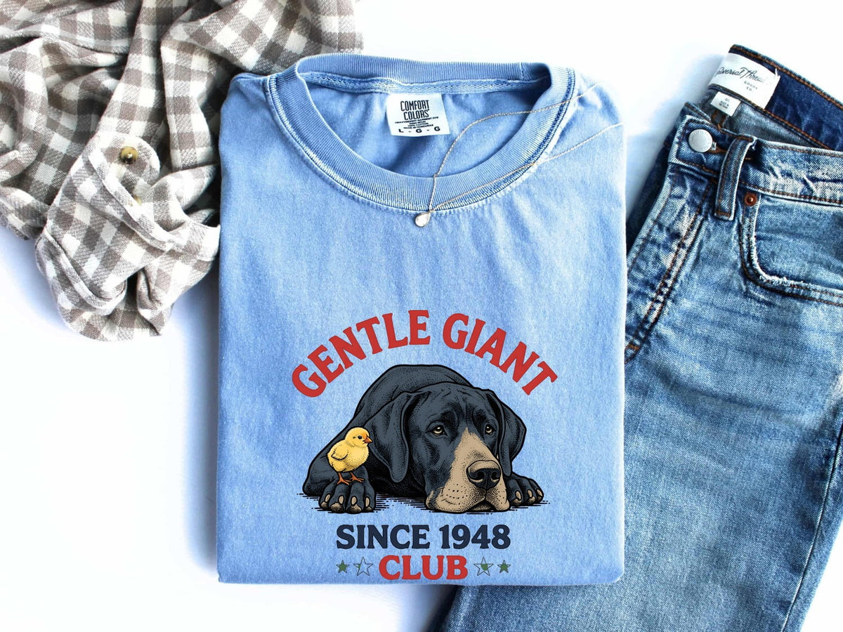 Great Dane Gentle Giant Club Shirt – Vintage Dog Tee