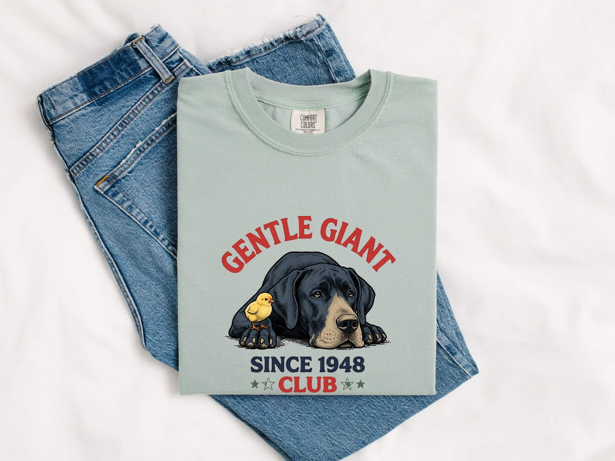 Great Dane Gentle Giant Club Shirt – Vintage Dog Tee