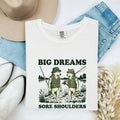 Big Dreams Sore Shoulders Shirt – Funny Retro Fishing Tee