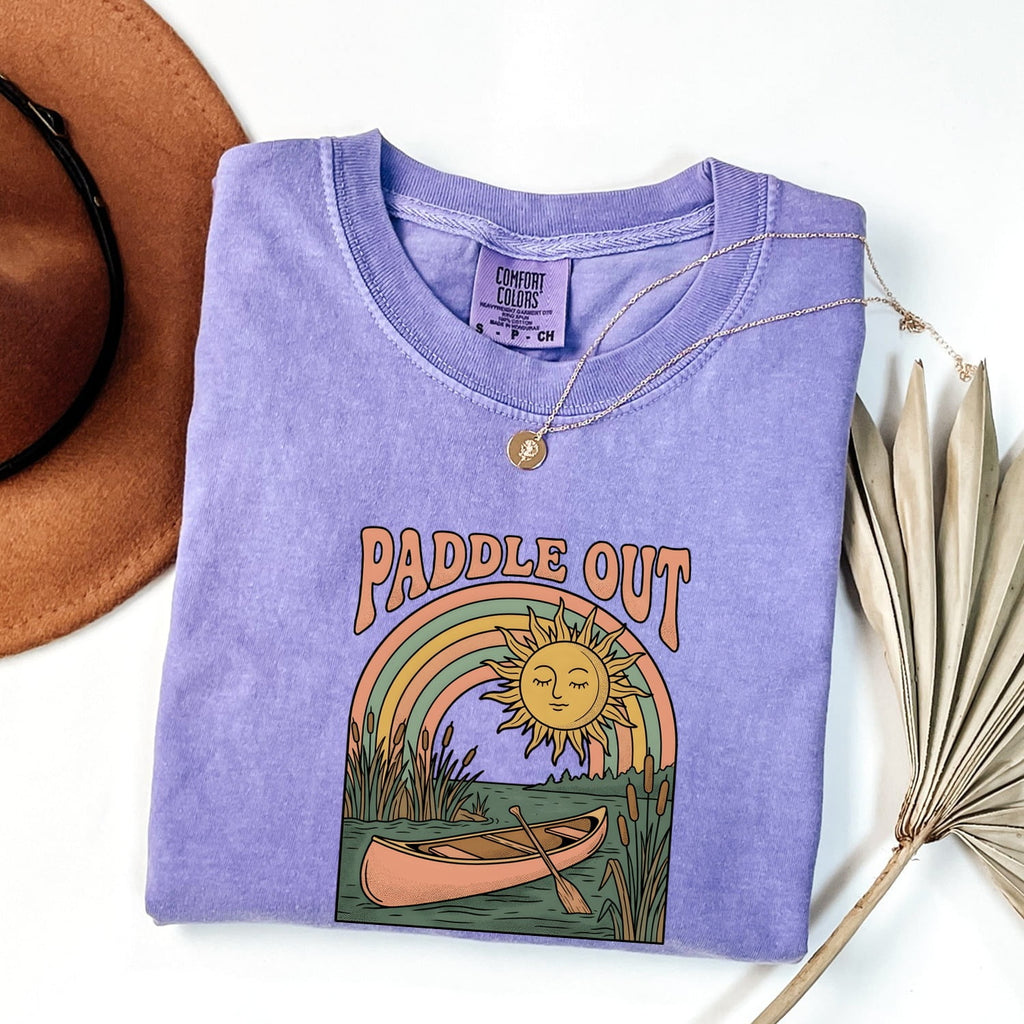 Paddle Out Kayaking Shirt – Retro Lake Adventure Graphic Tee