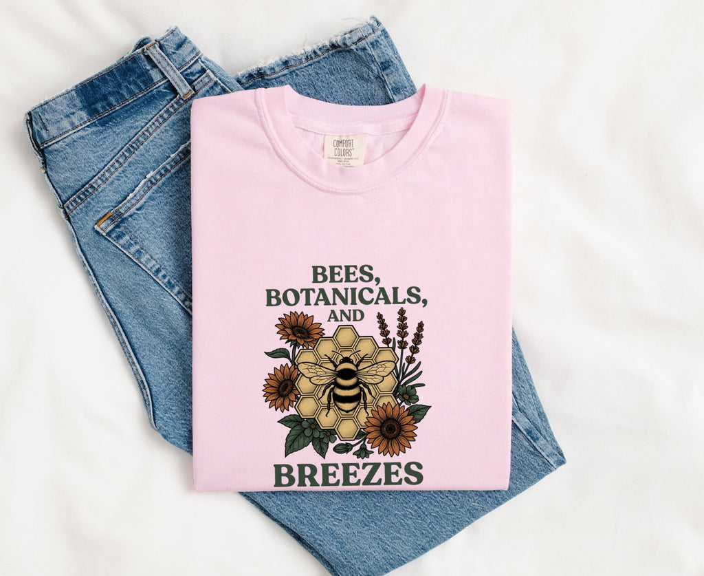 Bees, Botanicals & Breezes Shirt – Vintage Bee Graphic Tee
