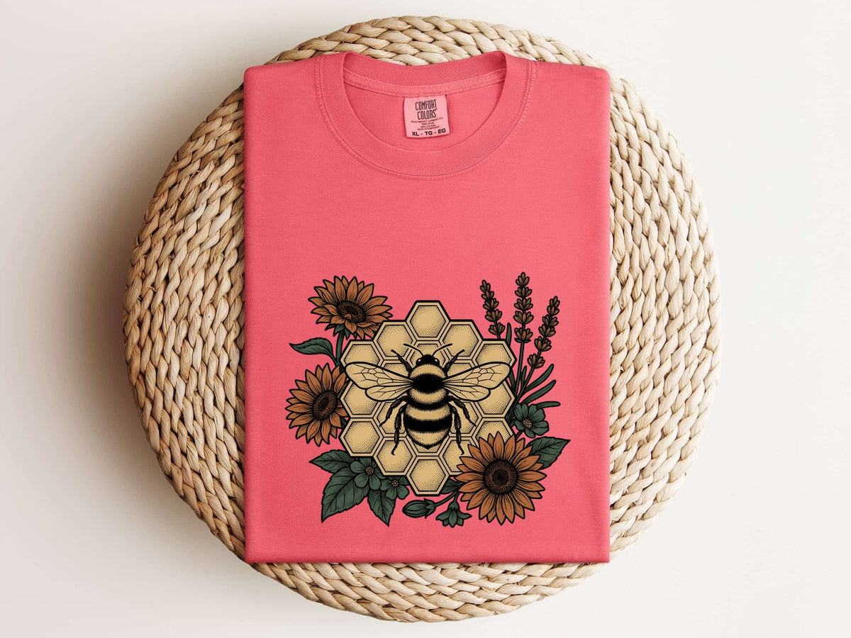 Bees, Botanicals & Breezes Shirt – Vintage Bee Graphic Tee