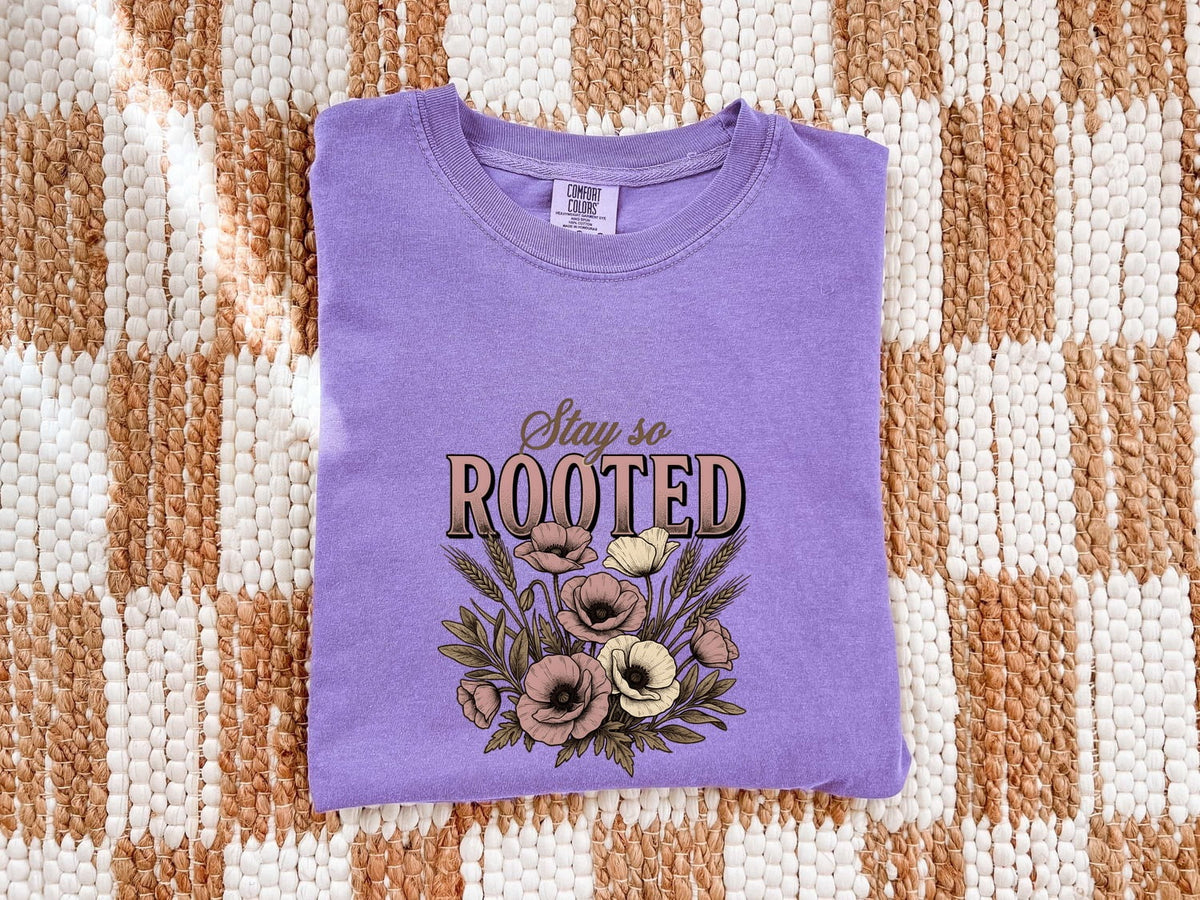 Stay So Rooted Shirt – Vintage Wildflower Graphic Tee
