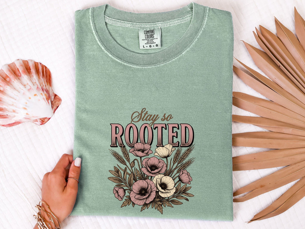 Stay So Rooted Shirt – Vintage Wildflower Graphic Tee