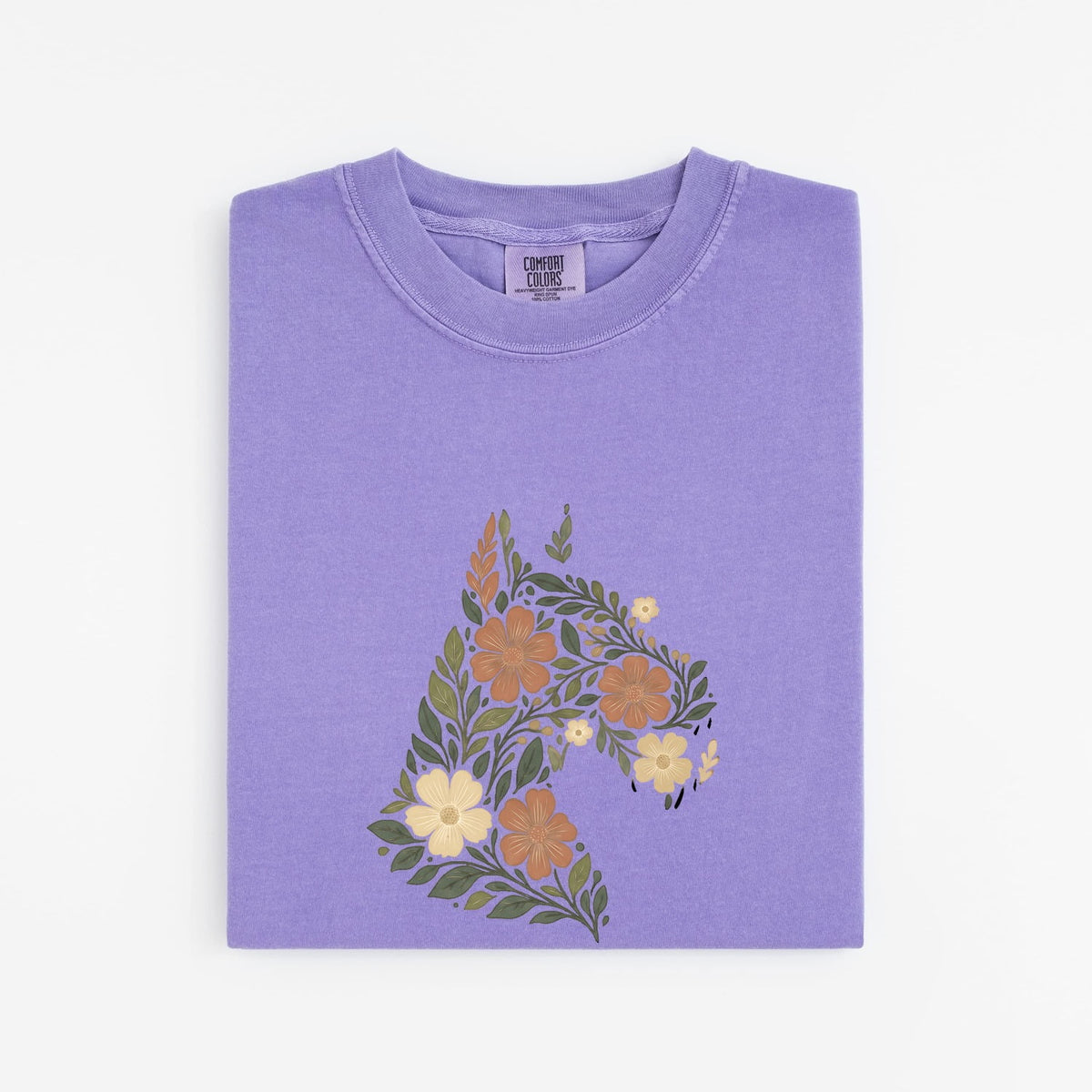Floral Schnauzer Shirt – Botanical Dog Graphic Tee