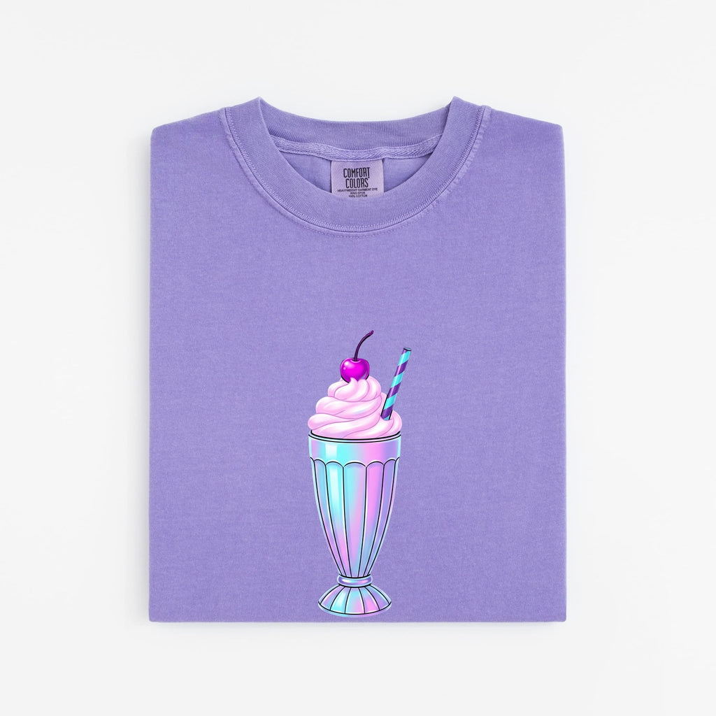 Retro Milkshake Shirt – Cute Pastel Dessert Graphic Tee