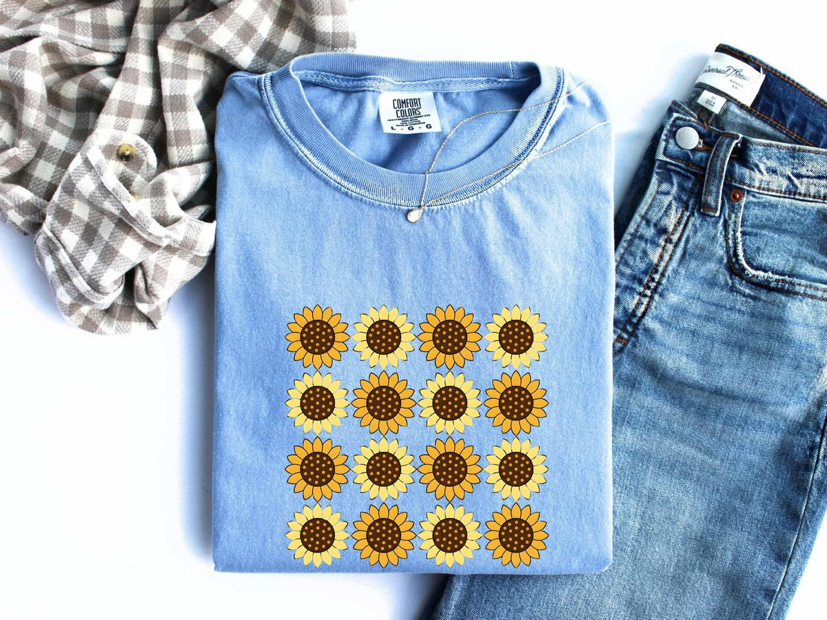 Retro Sunflower Shirt – Vintage Floral Graphic Tee