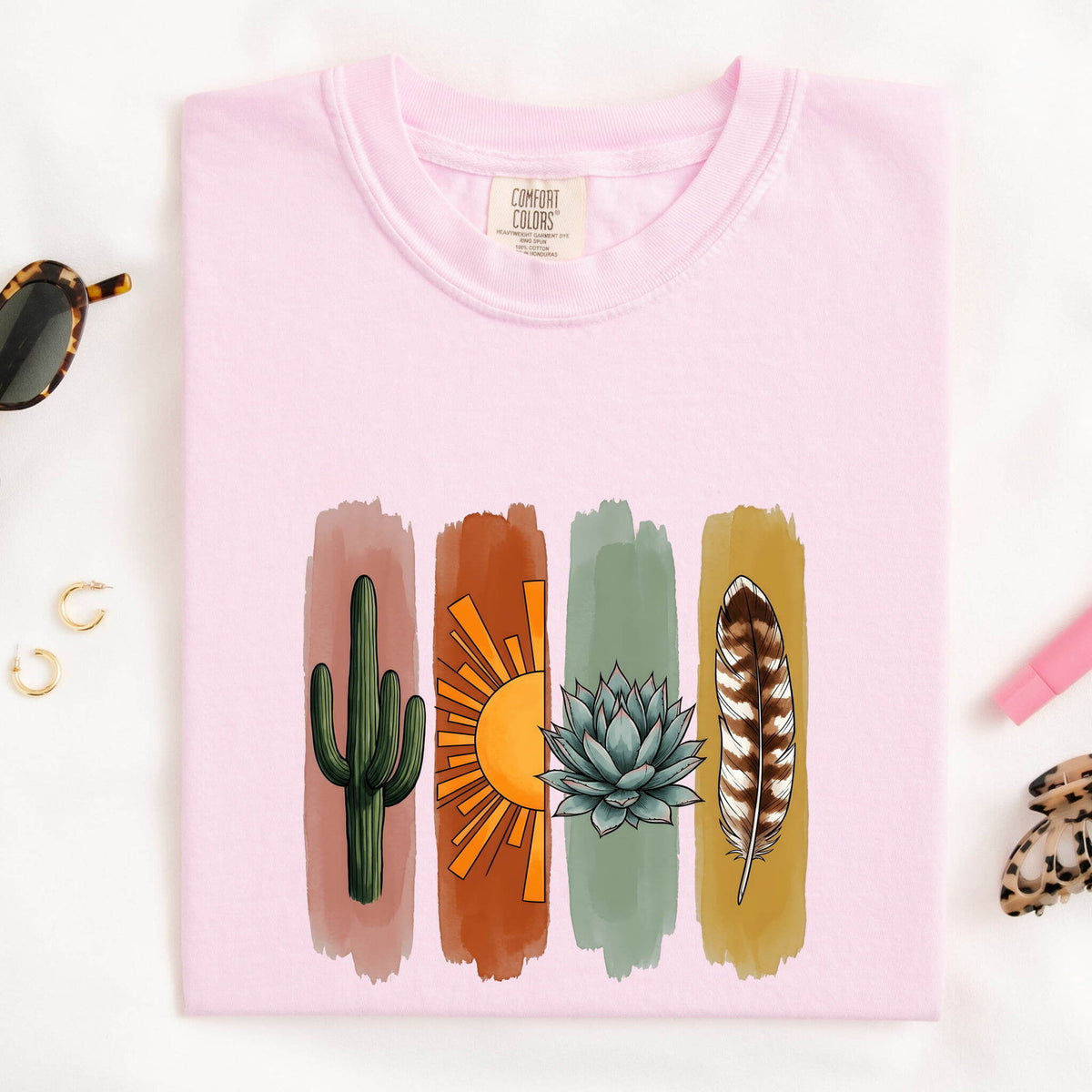 Boho Cactus Shirt, Southwestern Desert & Succulent Graphic Tee